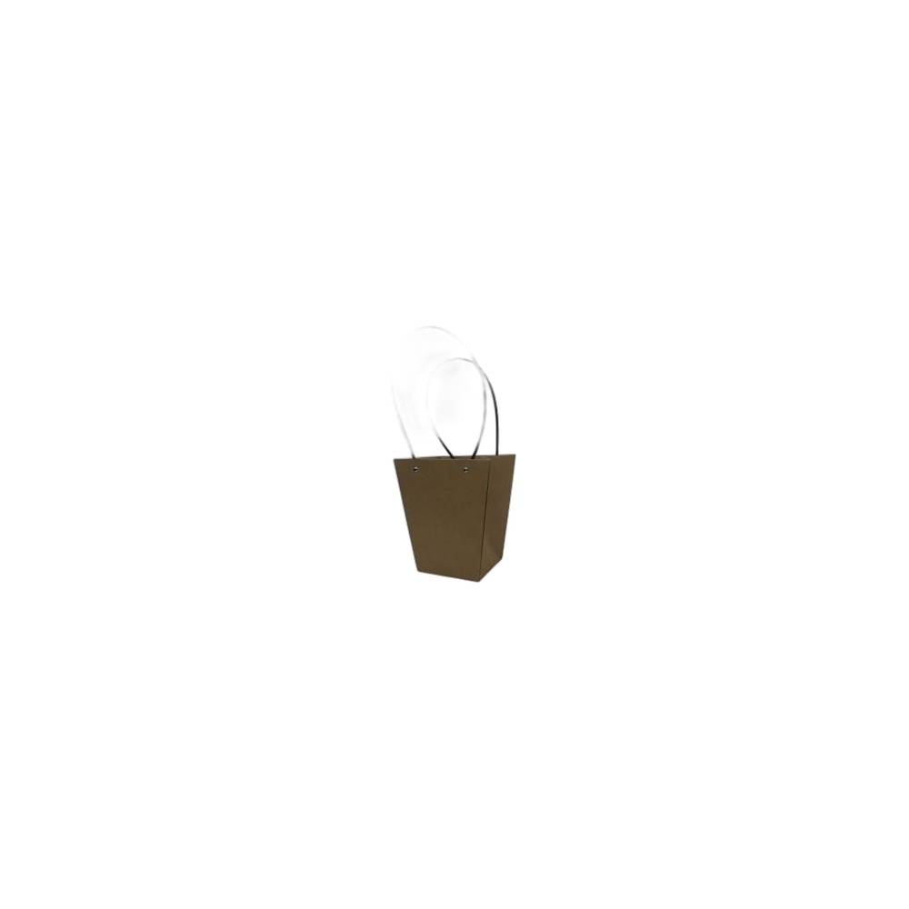 Cesto Decorativo Em Papel Com Alça, Castanho