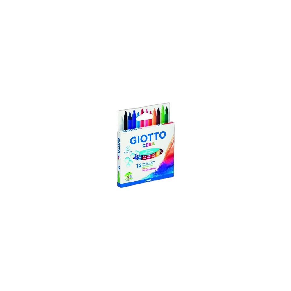 Lápis De Cera Giotto Ponta Fina 8.5 Mm, 12 Cores