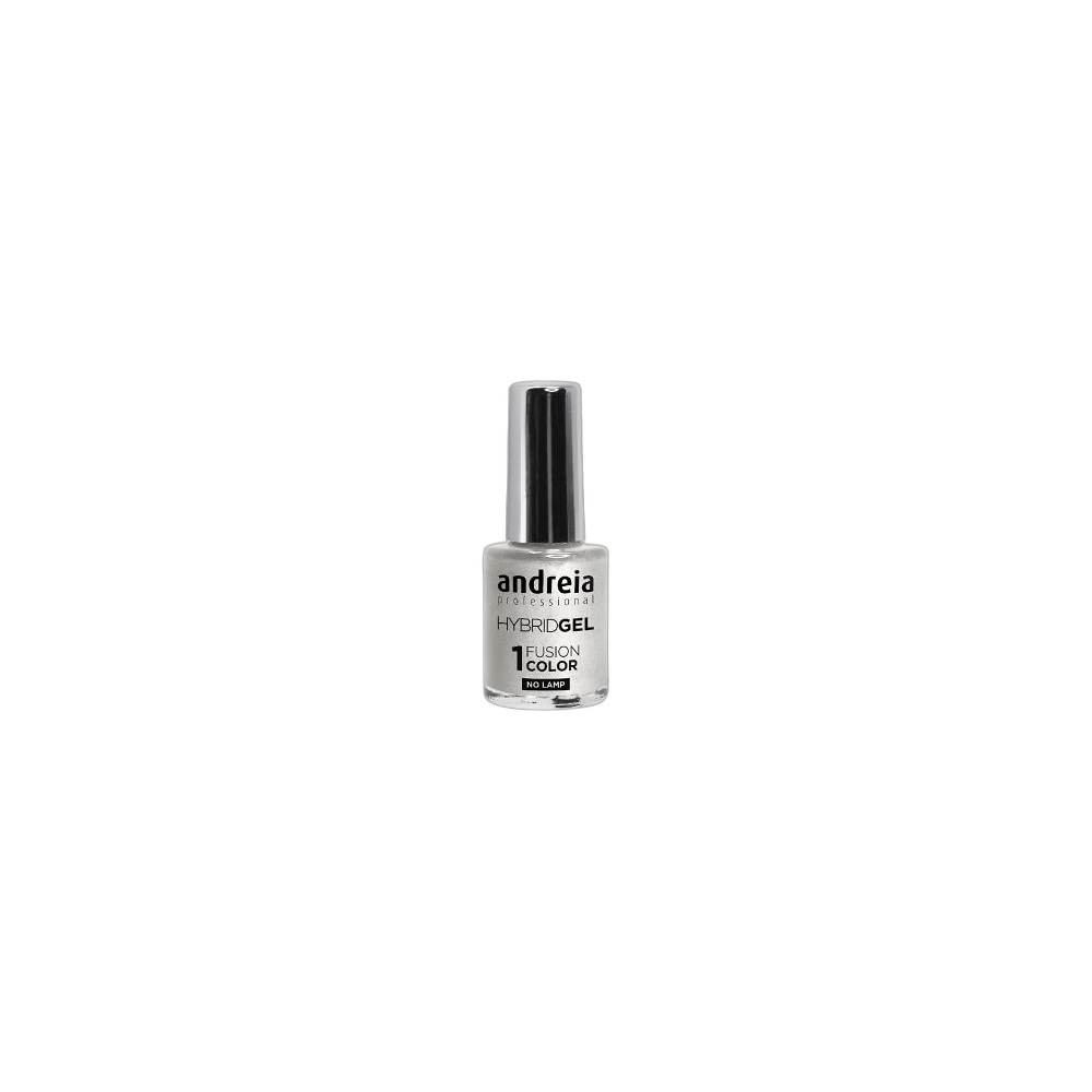 Verniz Hybrid Gel - Fusion Color Andreia Profissional Nº 85 Glitter Branco Prateado, 10.5 ml