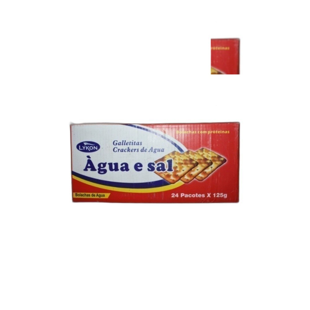 Bolachas Lykon 125g Água E Sal