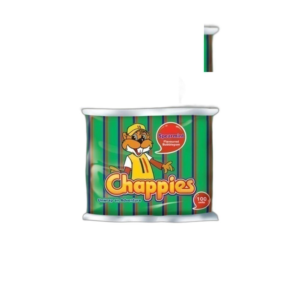 Doces Chappies 400g/100Pcs Hortelã