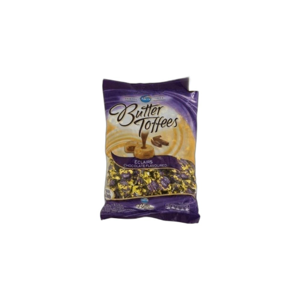 Doces Arcor 400g/100Pcs Eclairs Butter Toffees