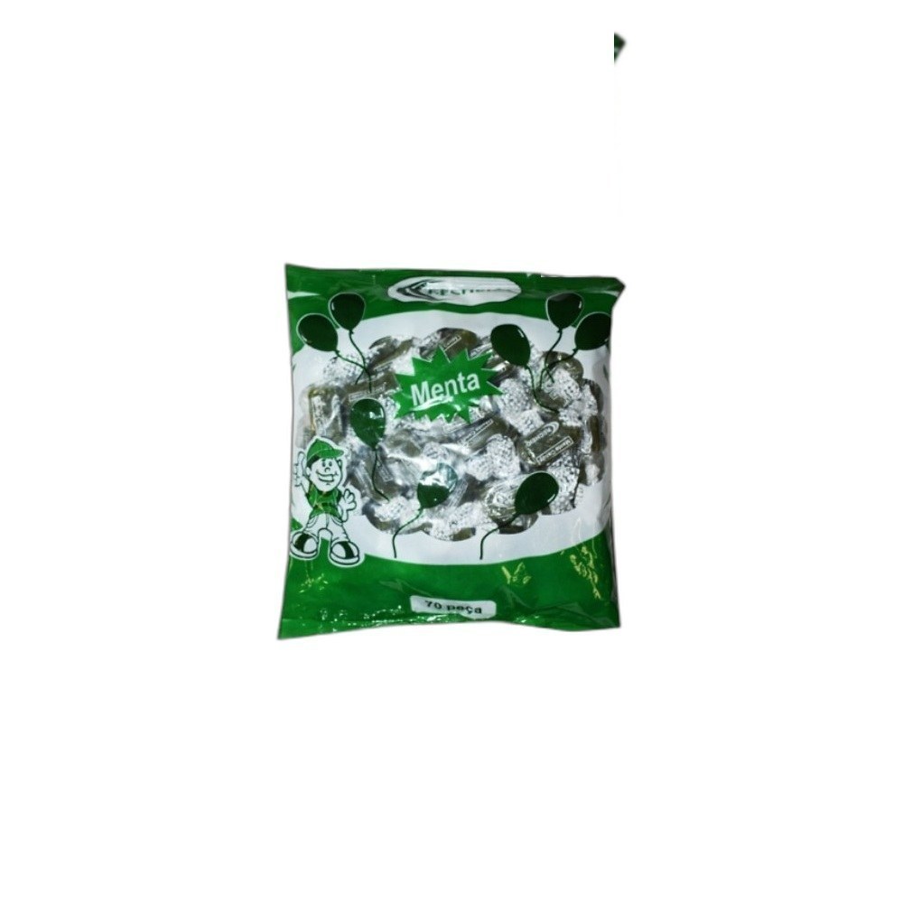 Doces Recheio 70Pcs Menta