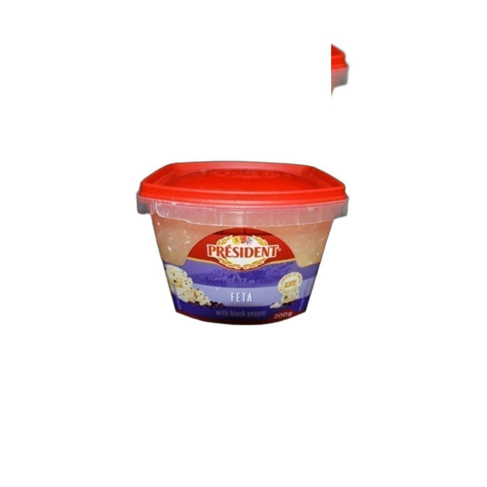 Queijo President 200g Pimenta Preta