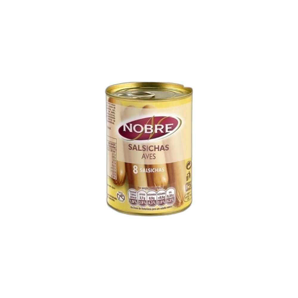 Salshichas Nobre 200g/350g 8un Aves