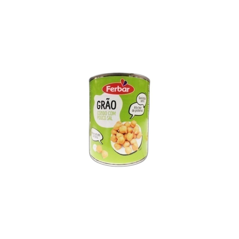 Grão De Bico Ferbar 850g Cozido