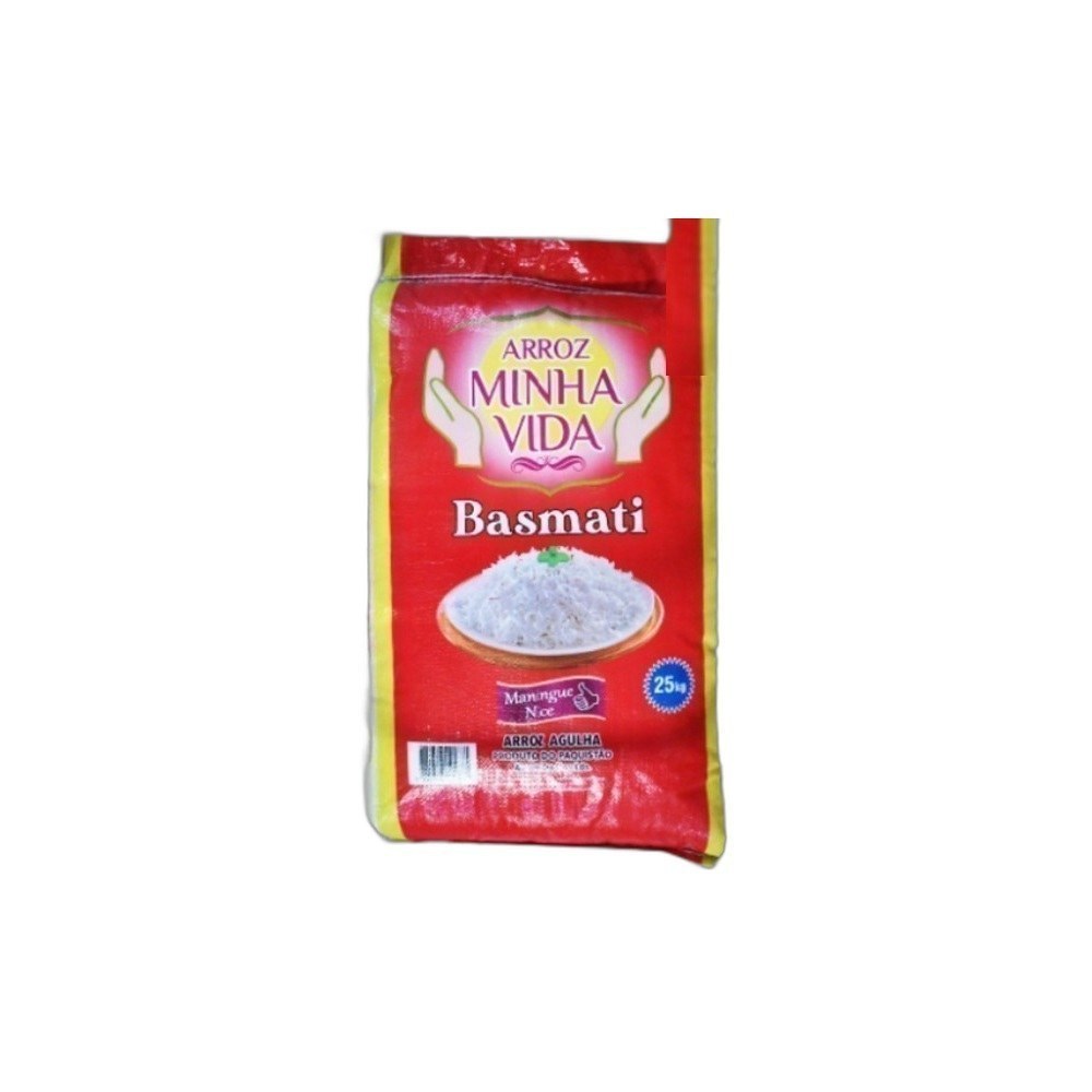 Arroz Basmati Minha Vida 25kg Vermelho Paquistão