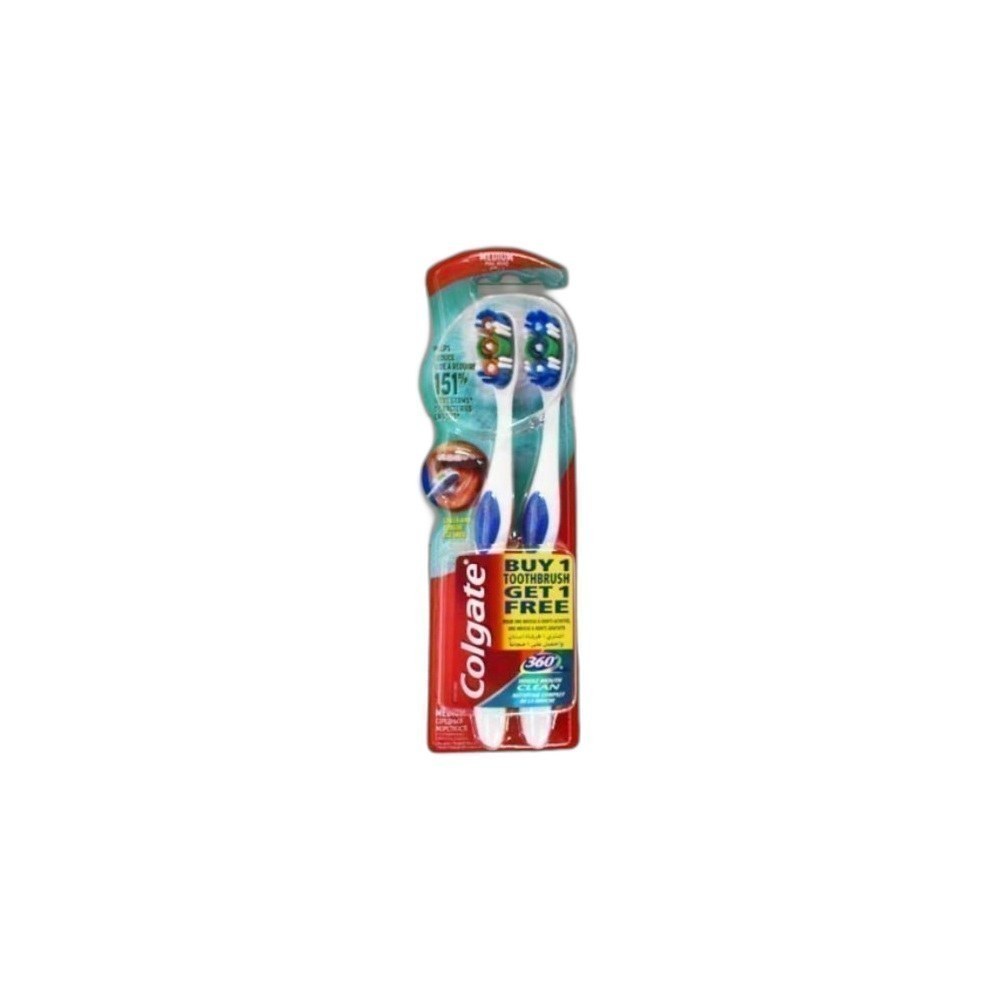 Escova De Dente Colgate 1X2 360 Twin Pack