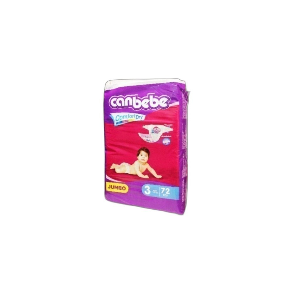 Fraldas Canbebe 4-9kg 72un