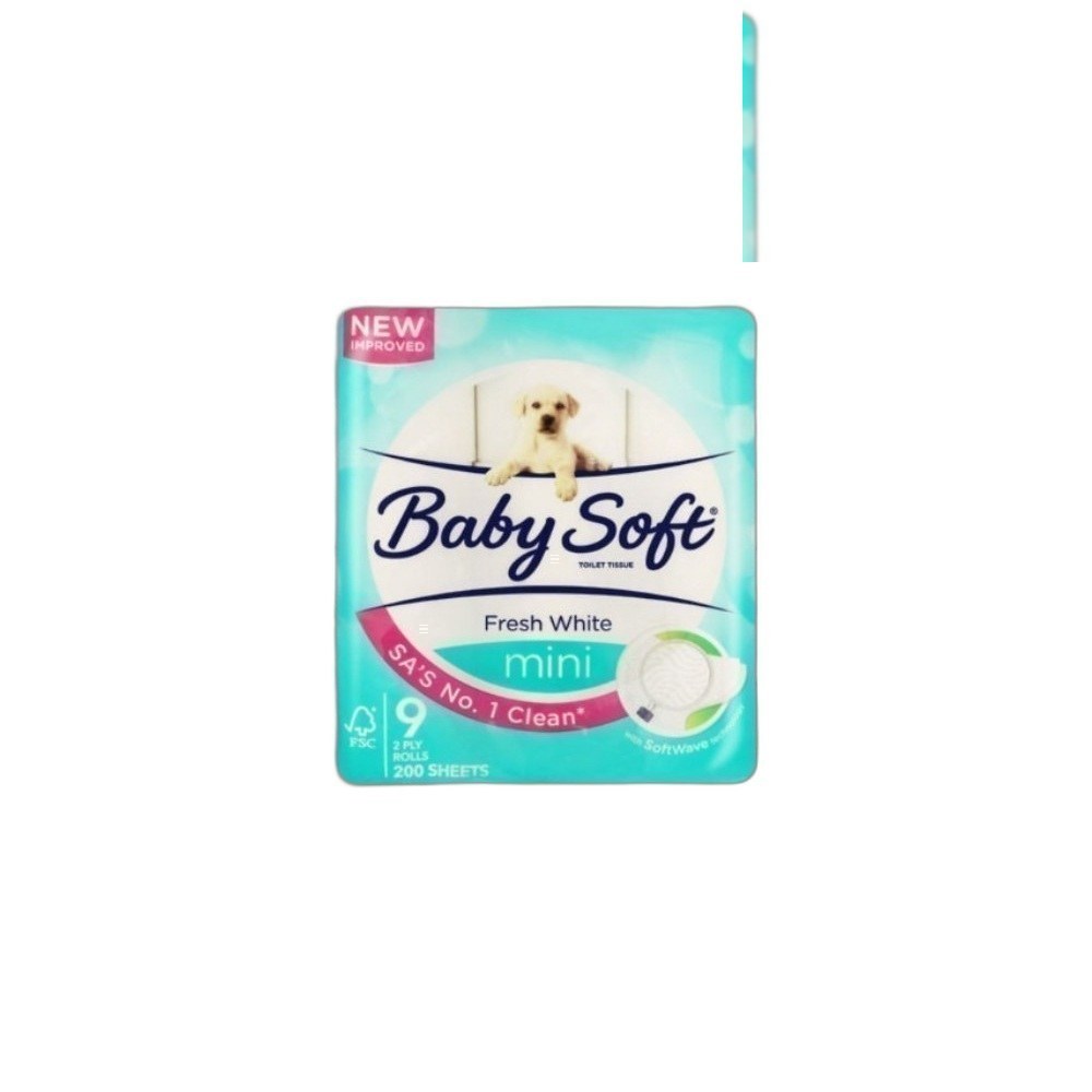 Papel Higiênico Baby Soft 2 Ply 1X9 Mini