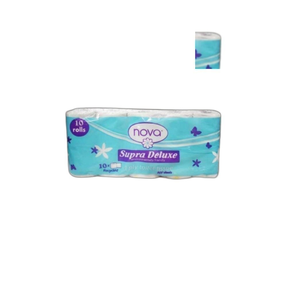 Papel Higiênico Nova 1Ply 1X10 Supra Deluxe