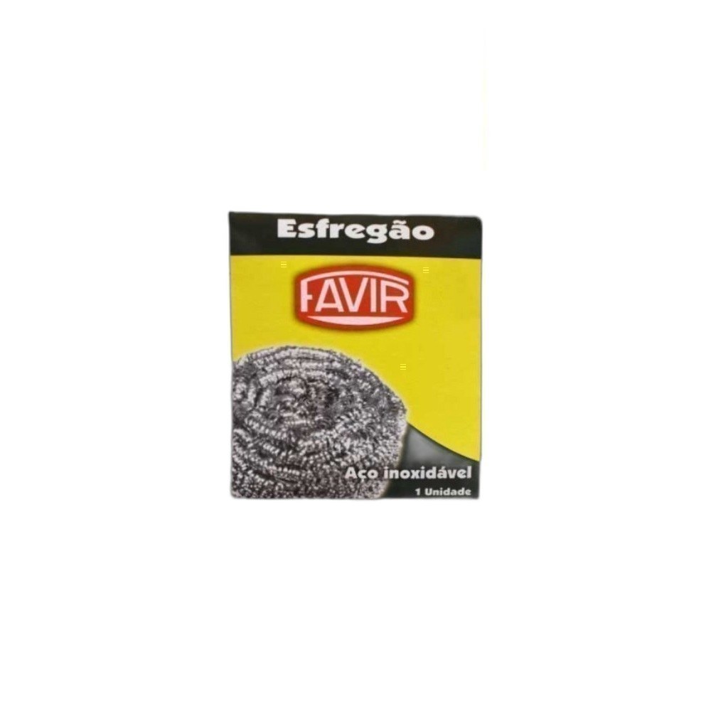 Esfregão Favir 1X1 Aço Inoxidável