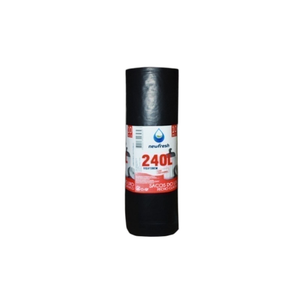 Plásticos De Lixo Newfresh 240L 115X130Cm 10un