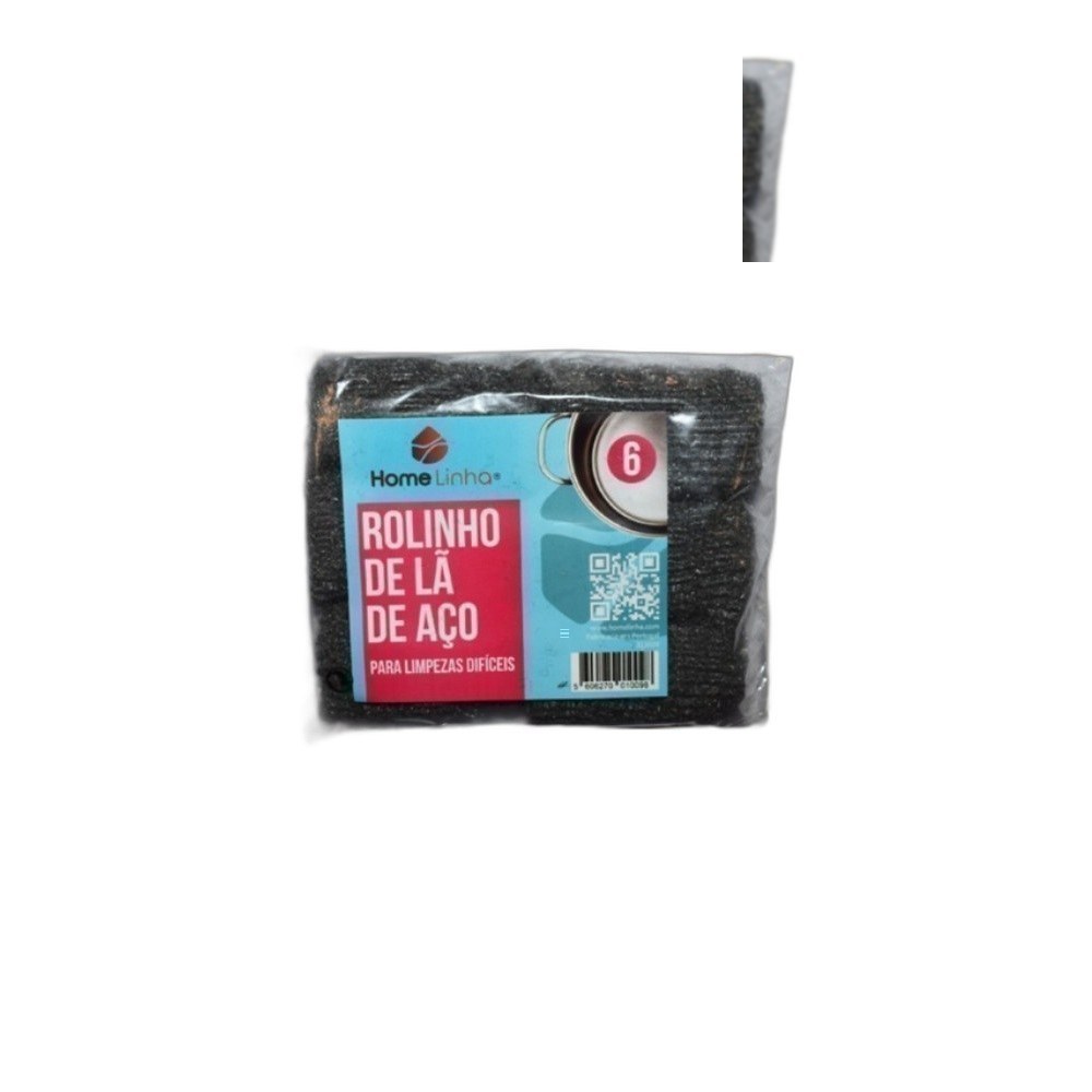 Palha De Aço Home Linha 1X6 Zip Rolinhos