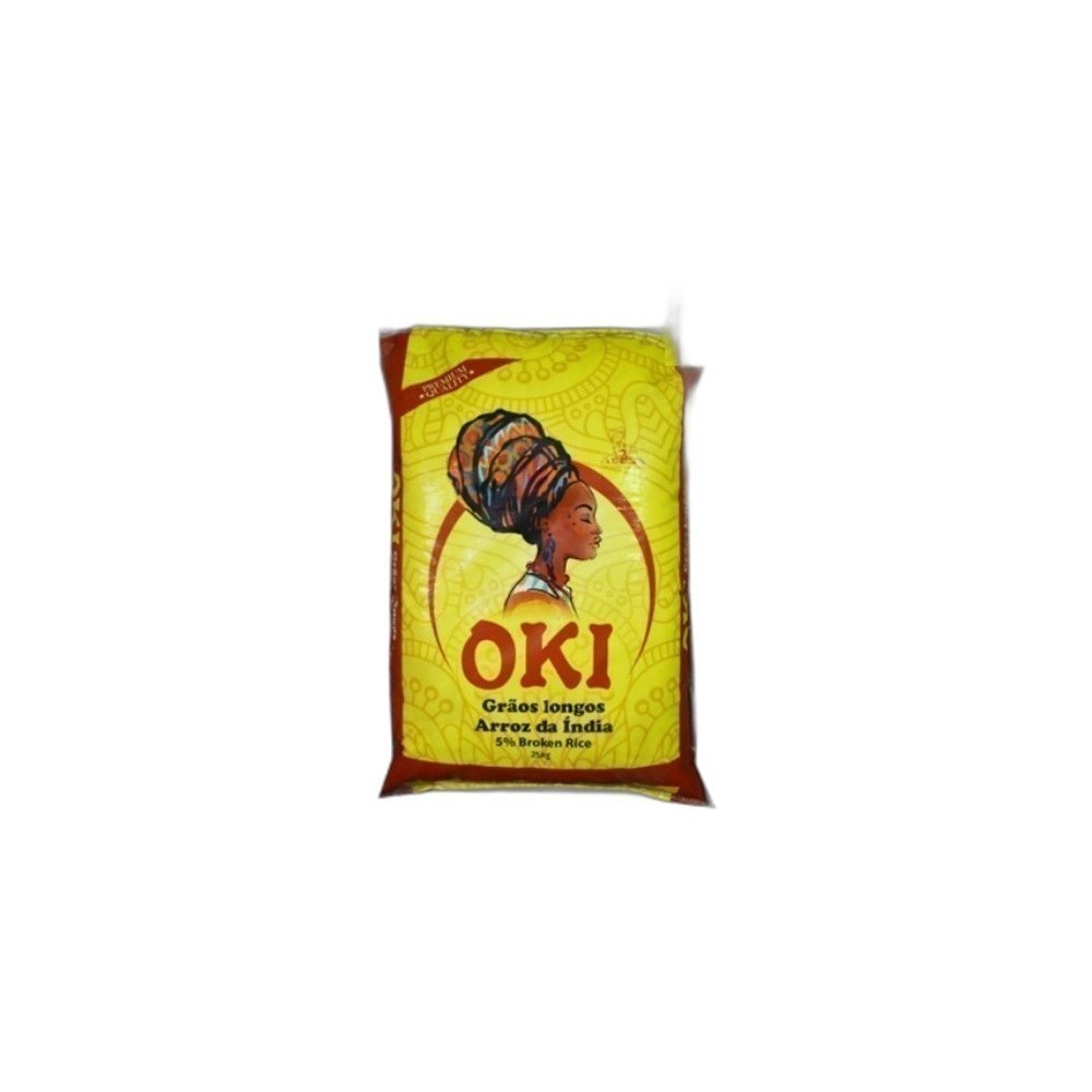 Arroz Oki 25kg Amarelo Índia 5% Partido