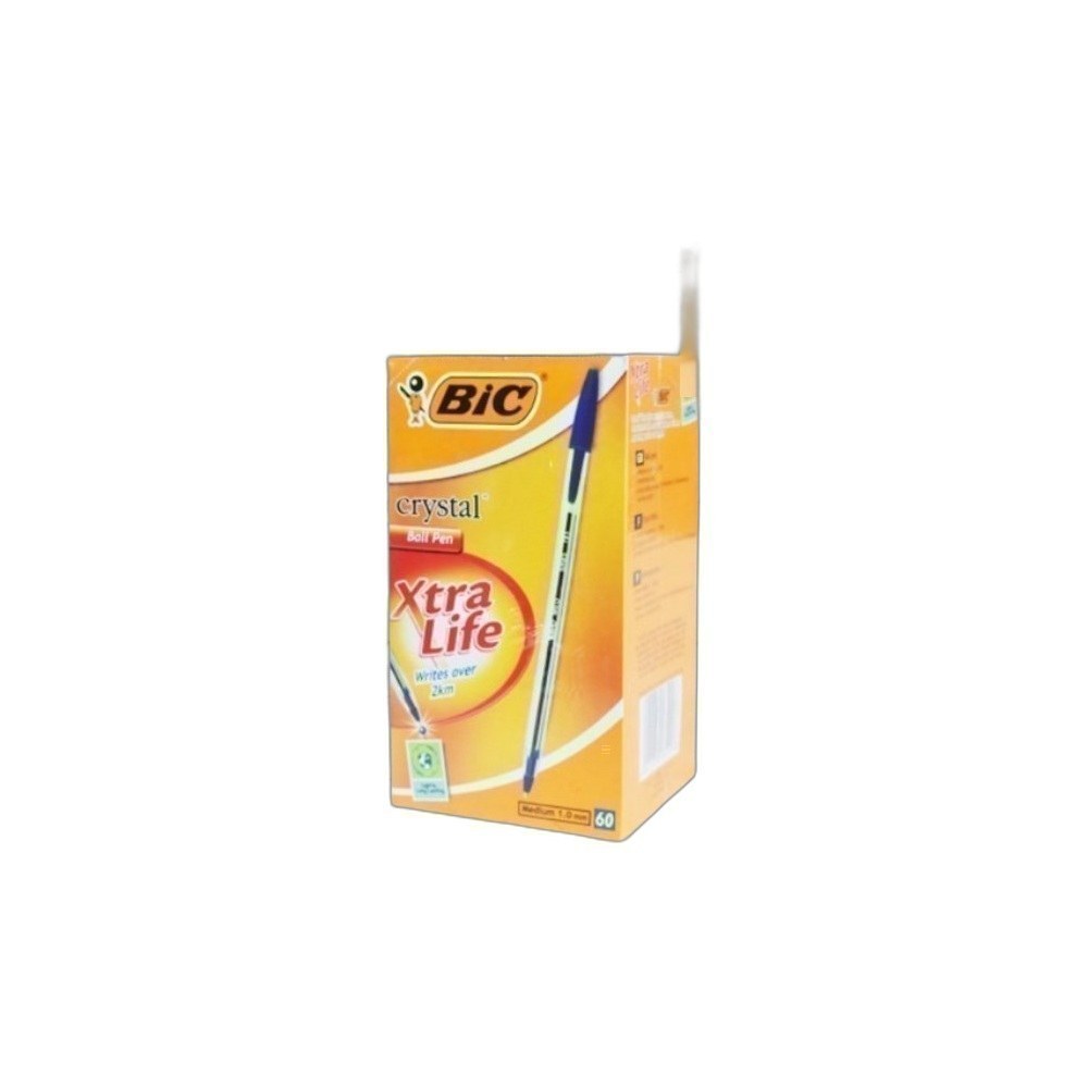 Caneta Bic Crystal 1X60 Azul Xtra Life