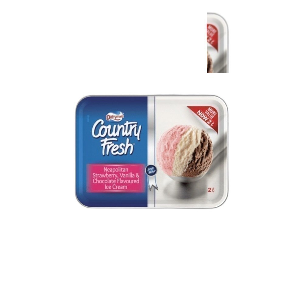 Sorvete Nestle Dairymaid 1.8/2L Mix-Neapolitan Strawberry Vanilla