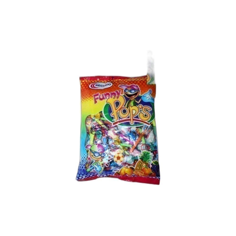 Doces Chupa Recheio 50Pcs Mix-Funny