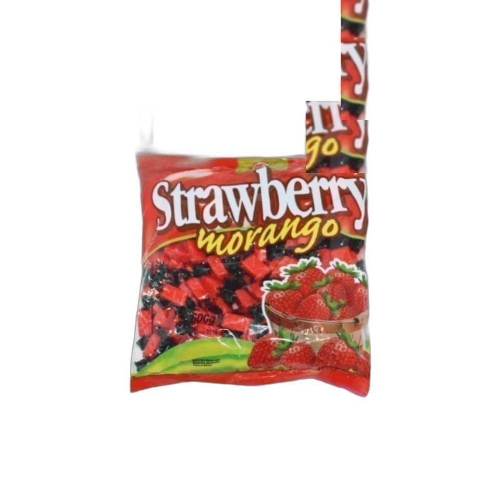 Doces Toffano 600g/150un Mix-Strawberry Morango