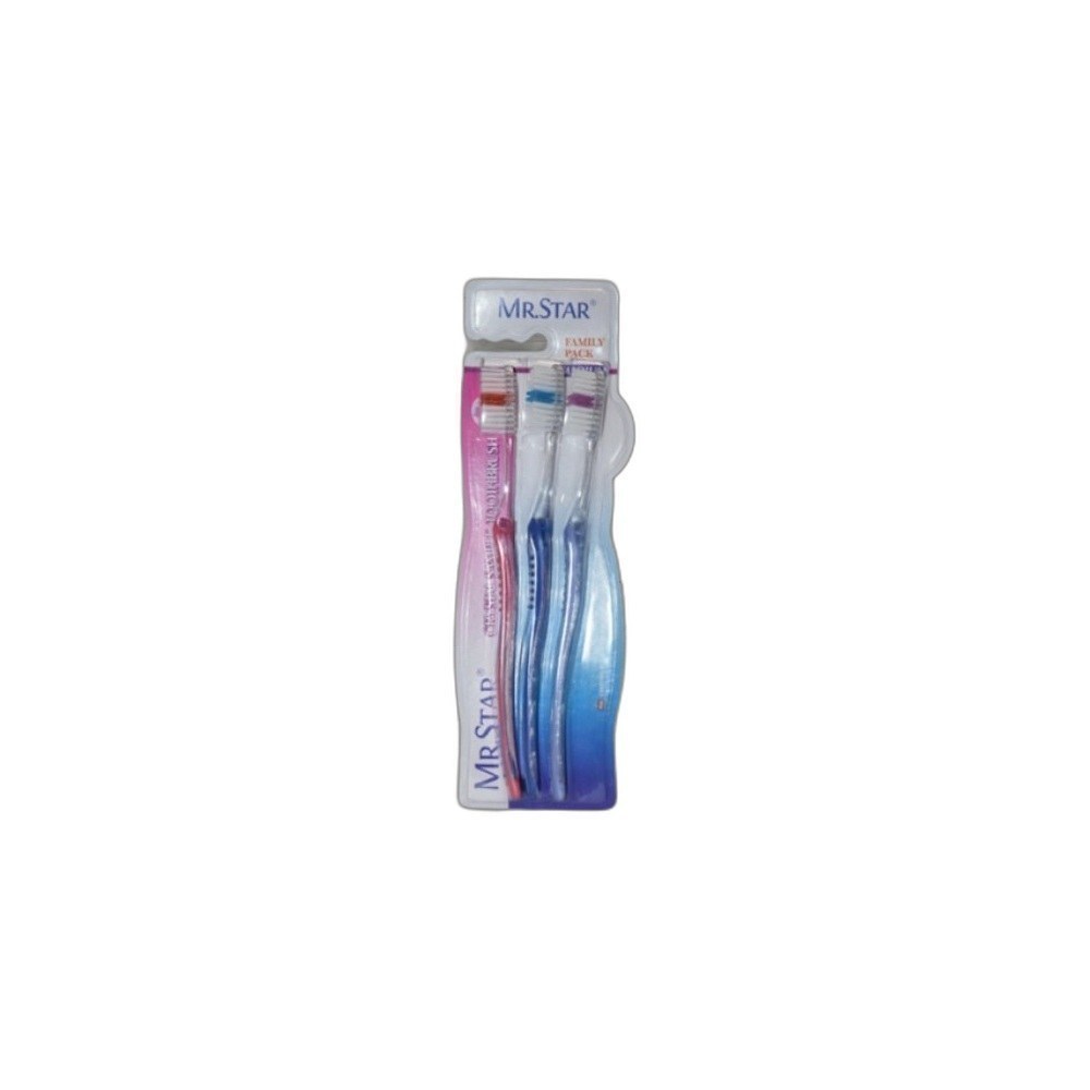 Escova De Dente Sk 1X3un Mr Star Pacote Familiar