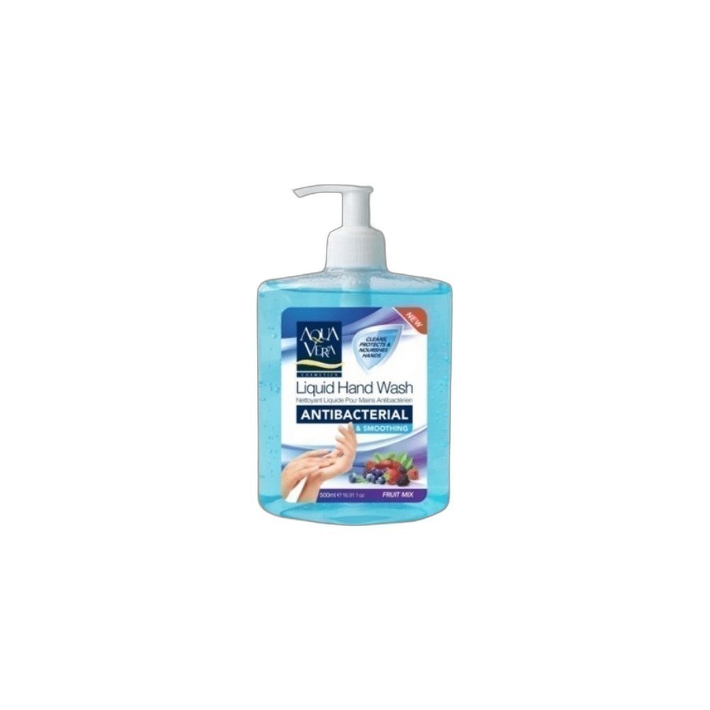 Sabonete Liquido Aqua Vera 500ml Anticeptico Para Mãos Mix-Fruit Mix