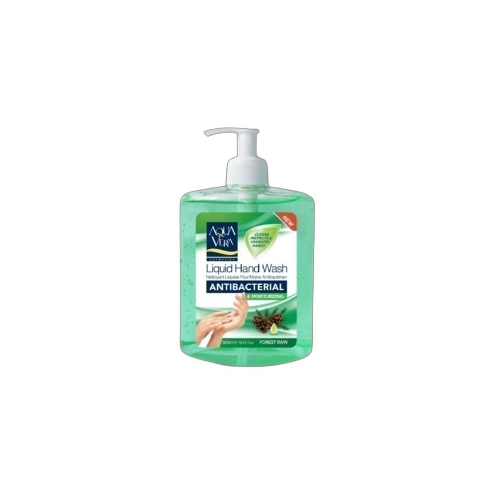 Sabonete Liquido Aqua Vera 500ml Anticeptico Para Mãos Mix-Forest Rain