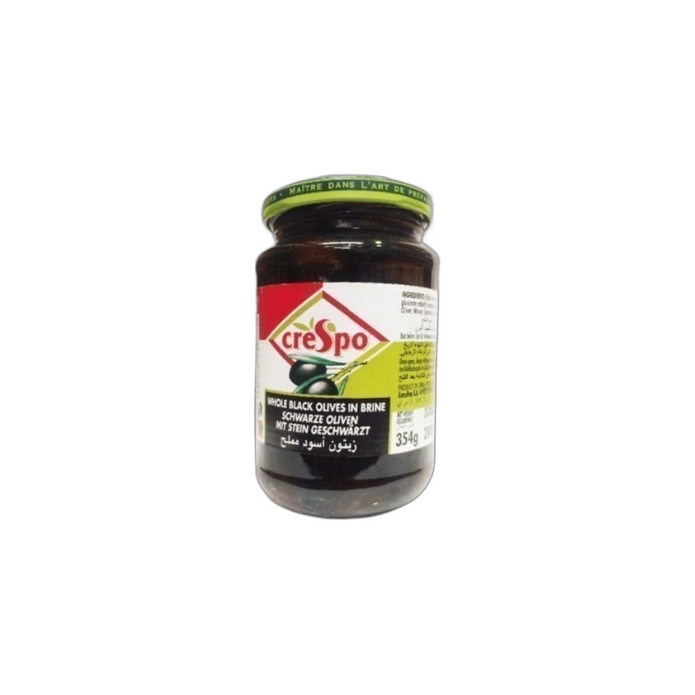 Azeitonas Crespo 200g/354g Pretas Inteiras