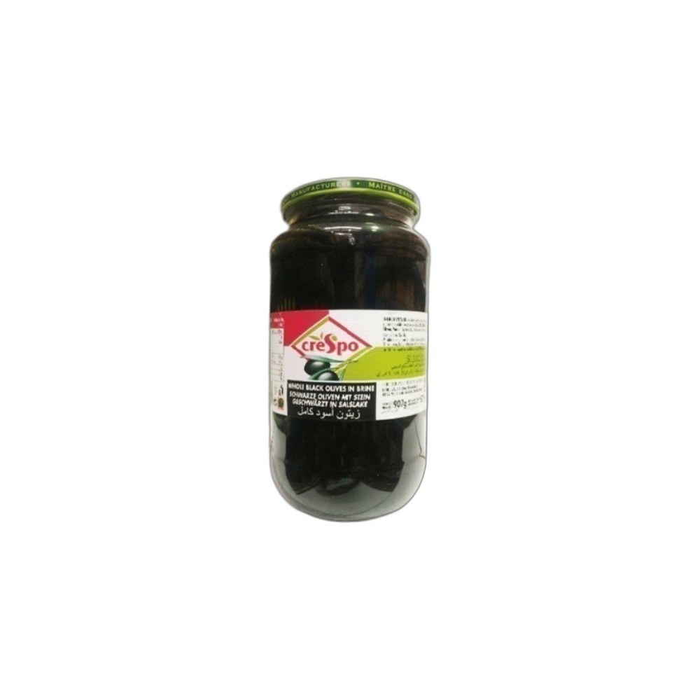 Azeitonas Crespo 575g/907g Pretas Inteiras