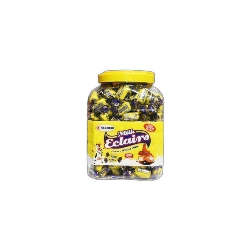 Doces Recheio Eclairs 1X200Pcs Mix-Milk