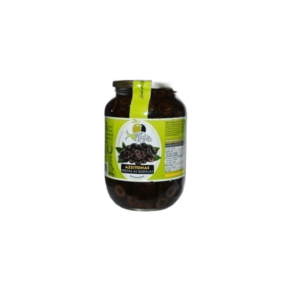 Azeitonas São Miguel 400g/800g Pretas Laminadas