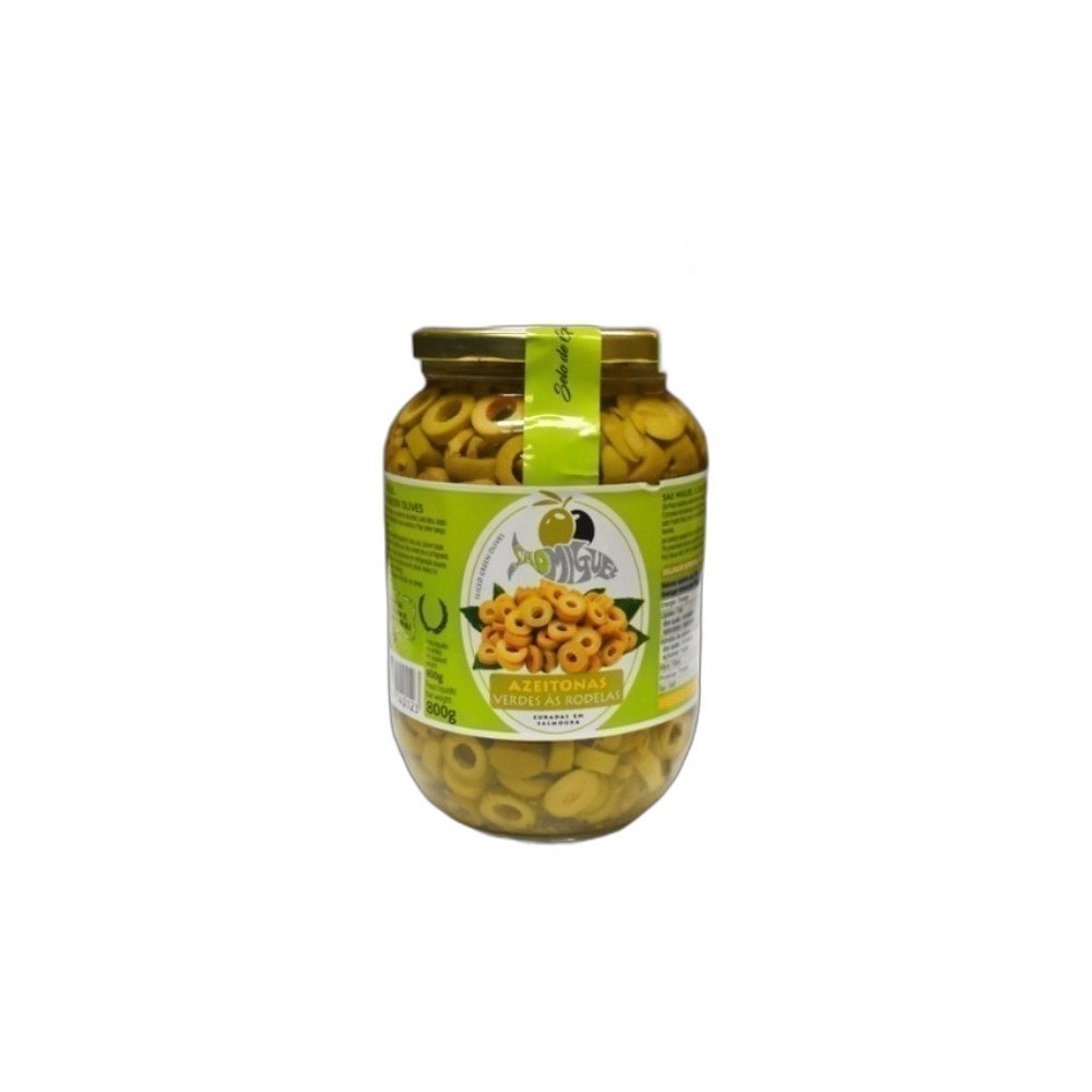 Azeitonas São Miguel 400g/800g Verdes Laminadas