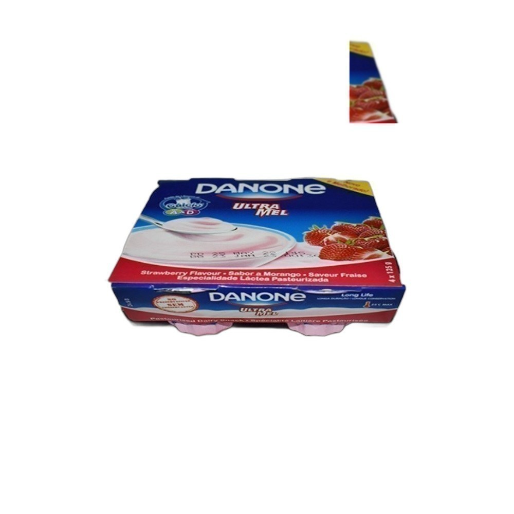 Iogurte Ultramel Danone 4X125g Mix-Strawberry