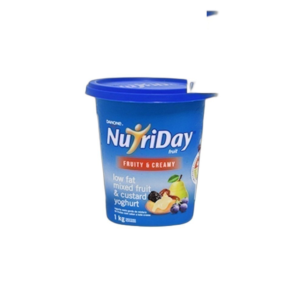 Iogurte Danone Nutriday 1kg Mix-Mixed Fruit & Custard