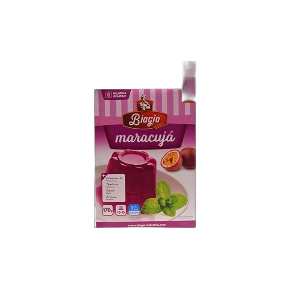 Gelatina Biagio 170g/2X85g Mix-Maracuja