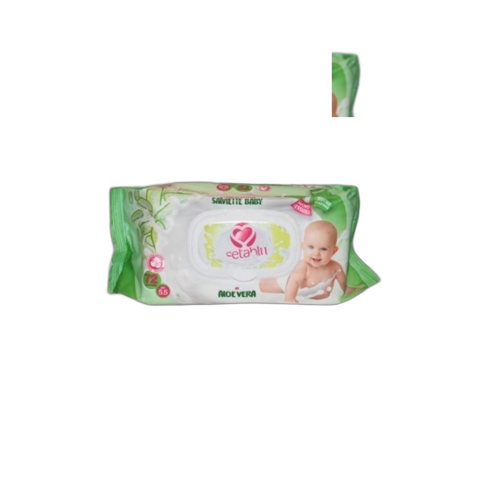 Wipes Setablu 72Pcs Para Bebê-Aloe Vera