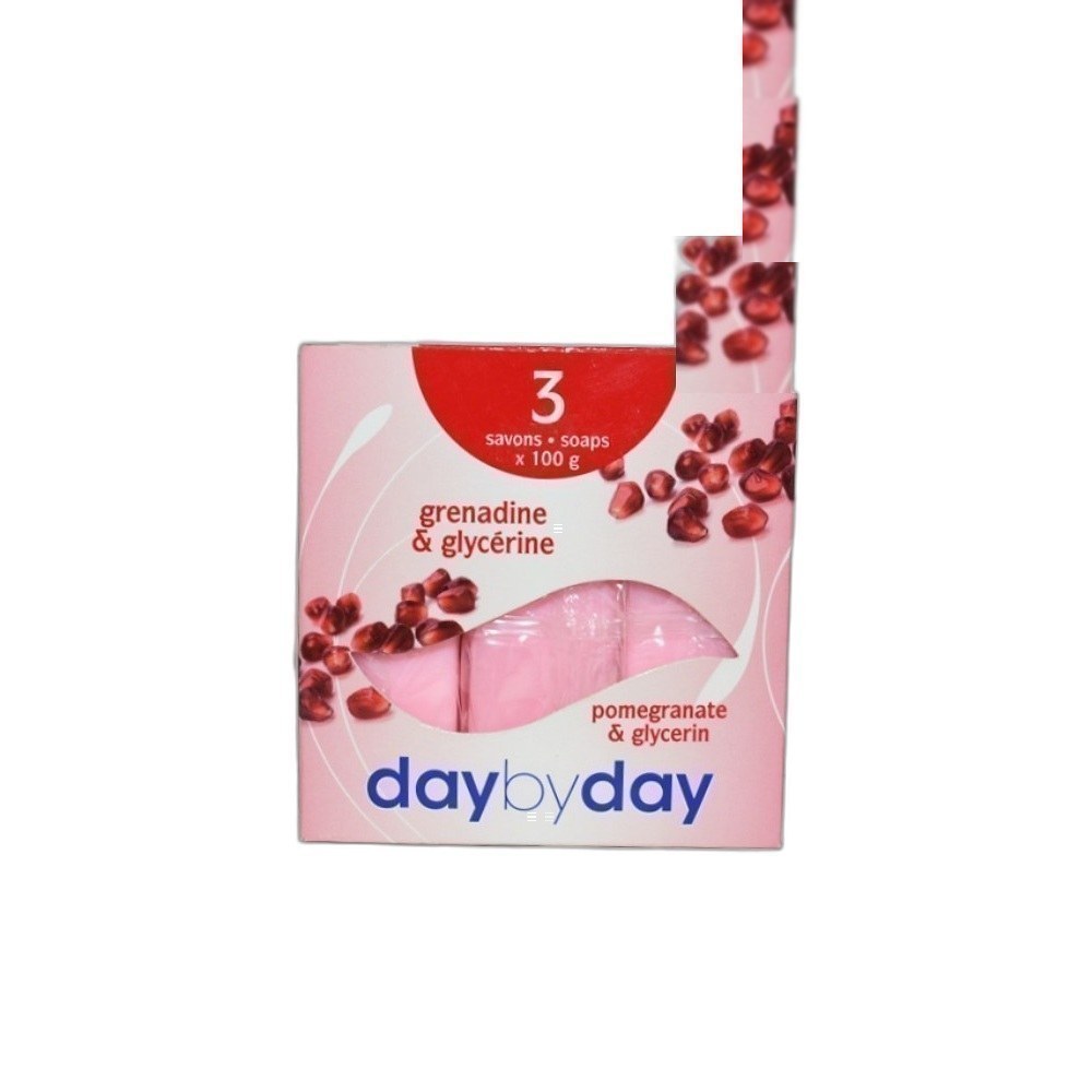 Sabonete Day By Day 3X100g Mix-Pomegranate