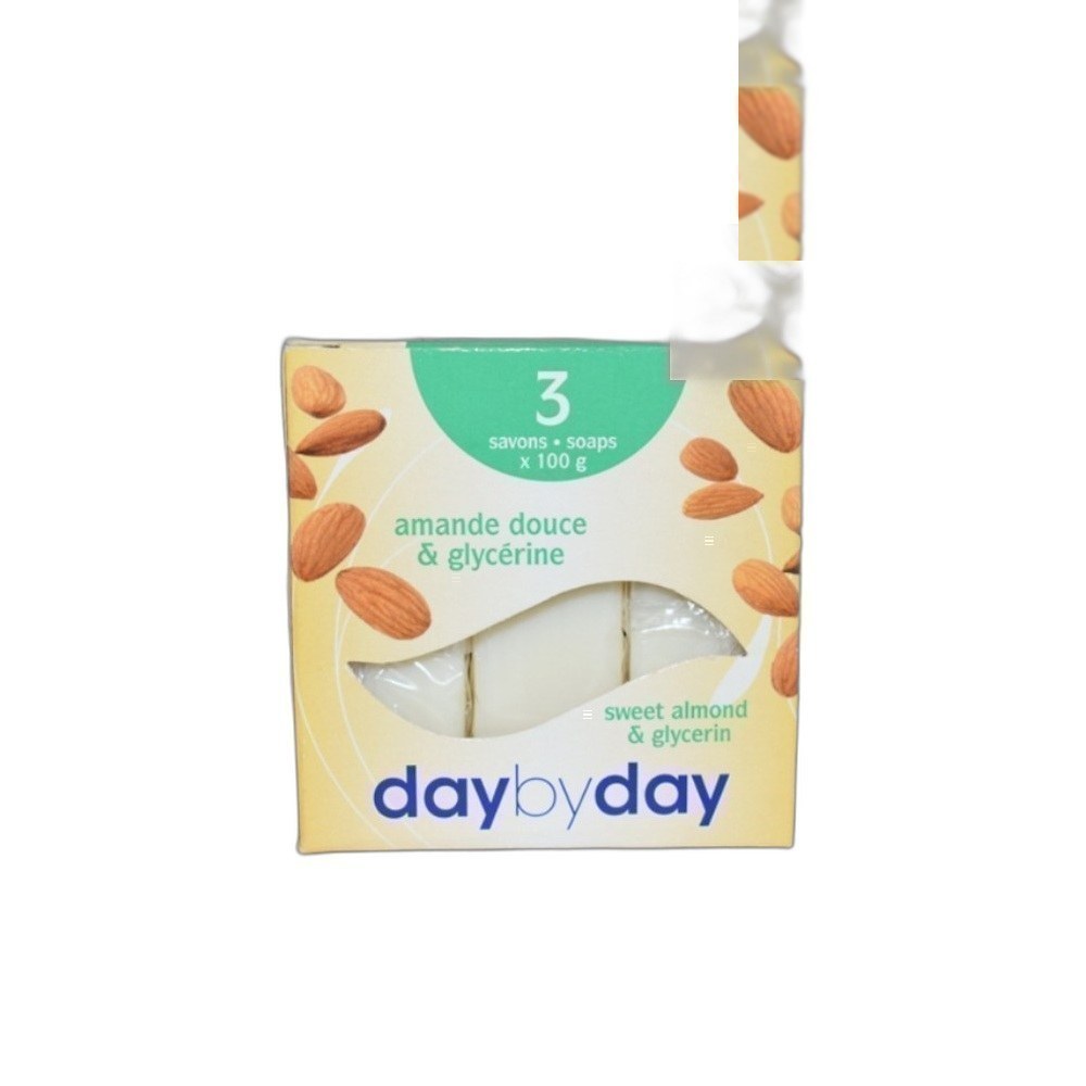 Sabonete Day By Day 3X100g Mix-Sweet Almond