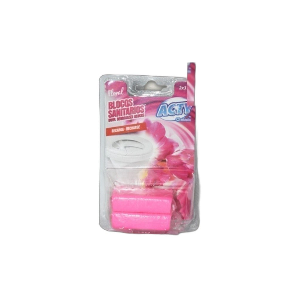 Bloco Sanitário Acty 2X37g Recarga Mix-Floral