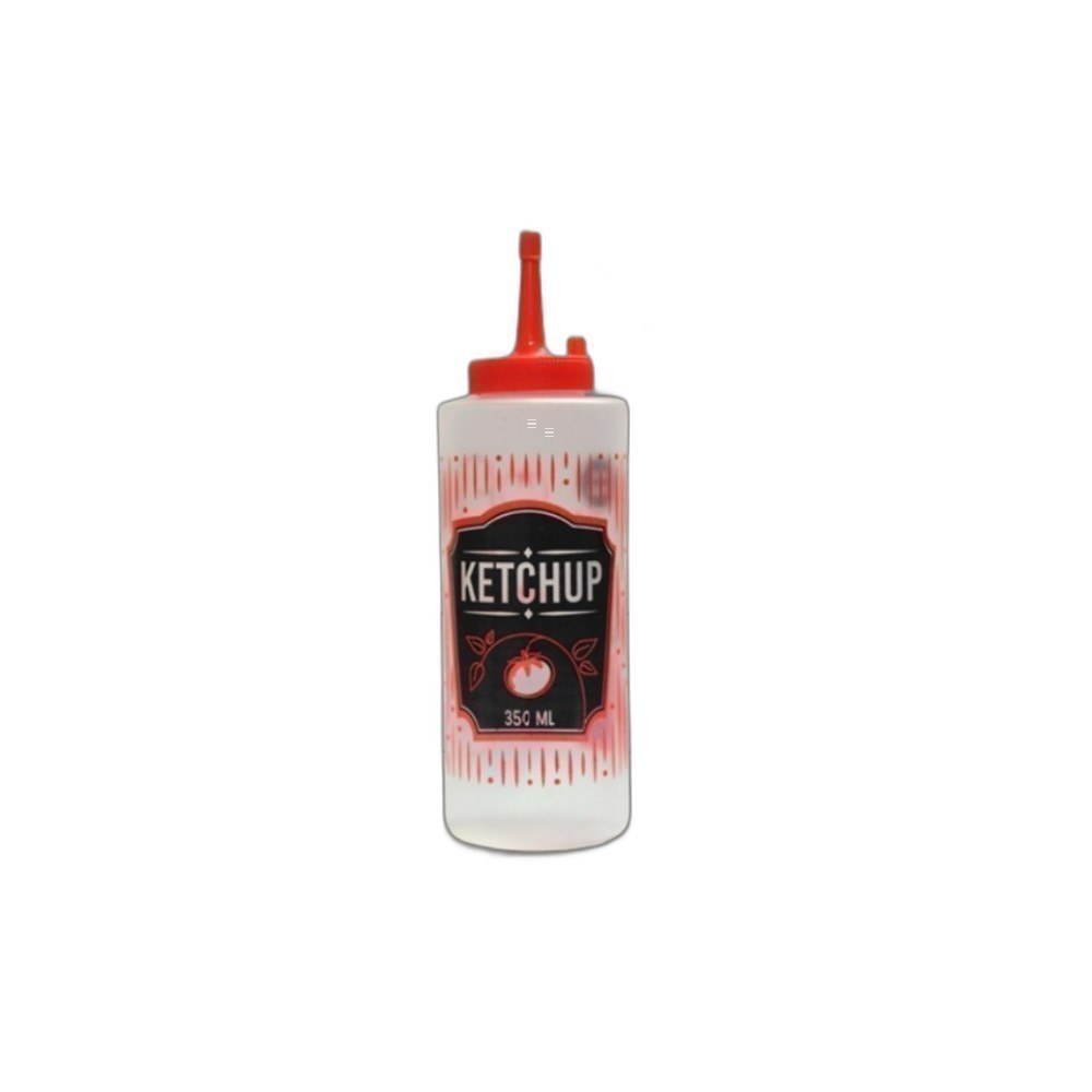 Garrafa De Plástico Para Sauces 350ml-Ketchup