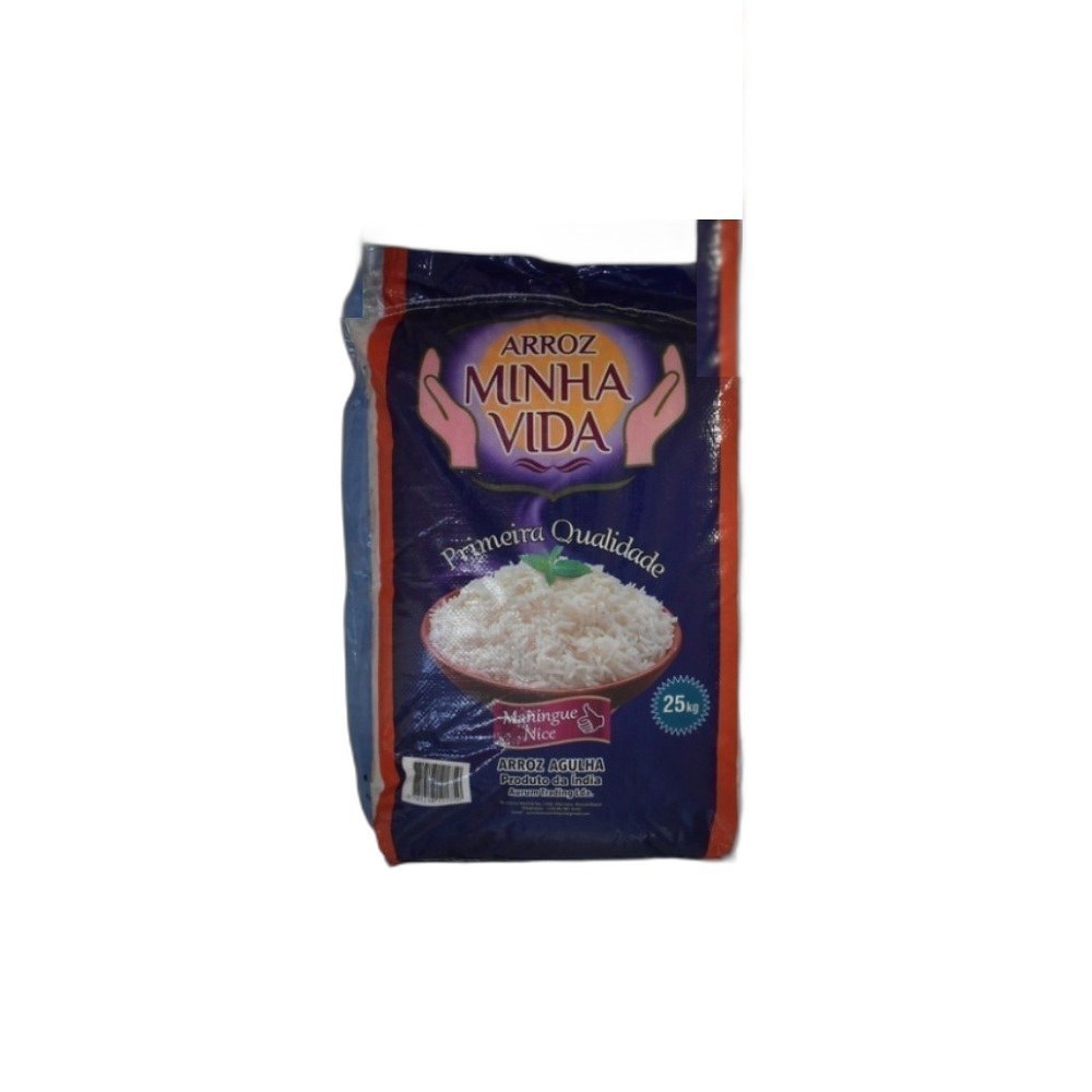 Arroz Minha Vida 25kg Azul Índia