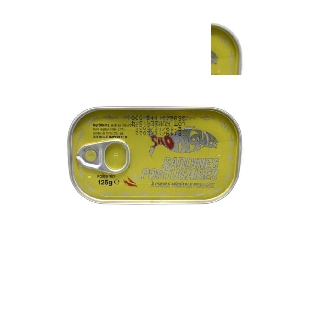 Sardinha Sao Miguel 125g Óleo Vegetal Amarelo