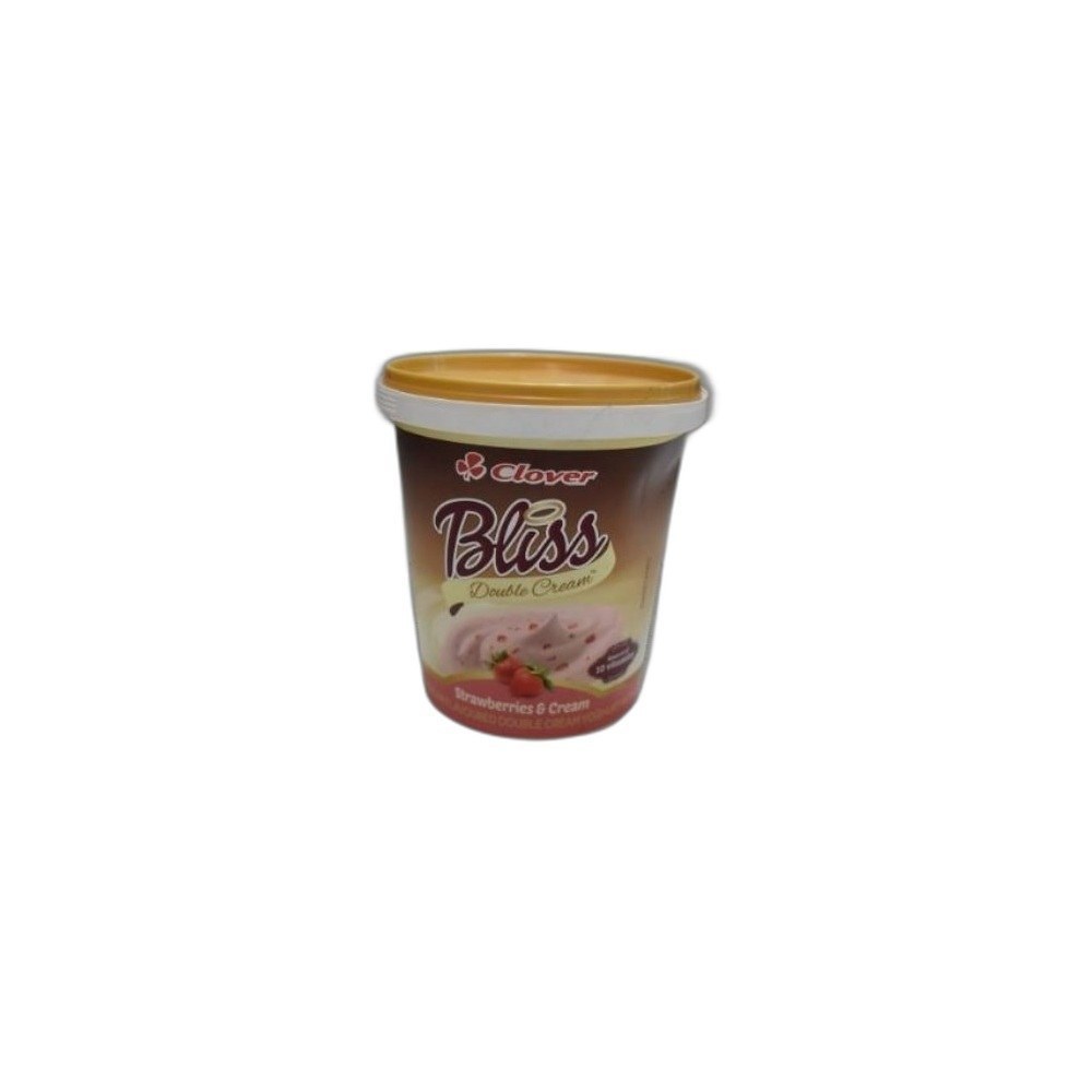 Iogurte Clover Bliss 500g Mix-Strawberries E Cream