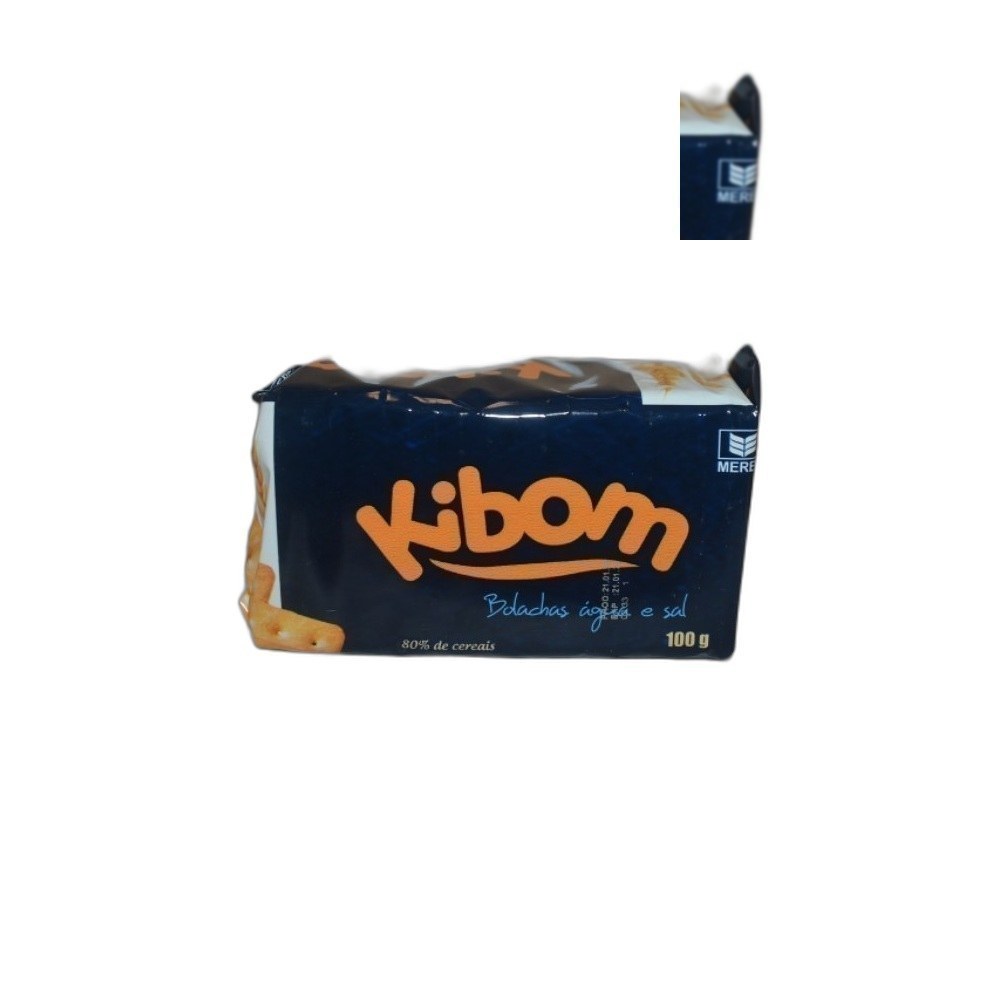 Bolachas Kibom 100g Água E Sal