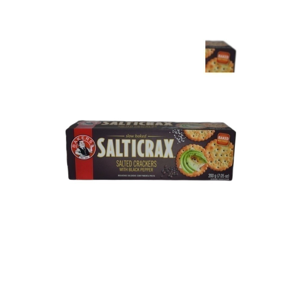 Bolachas Bakers Salticrax 200g Mix-Salted Crackers With Black Pep
