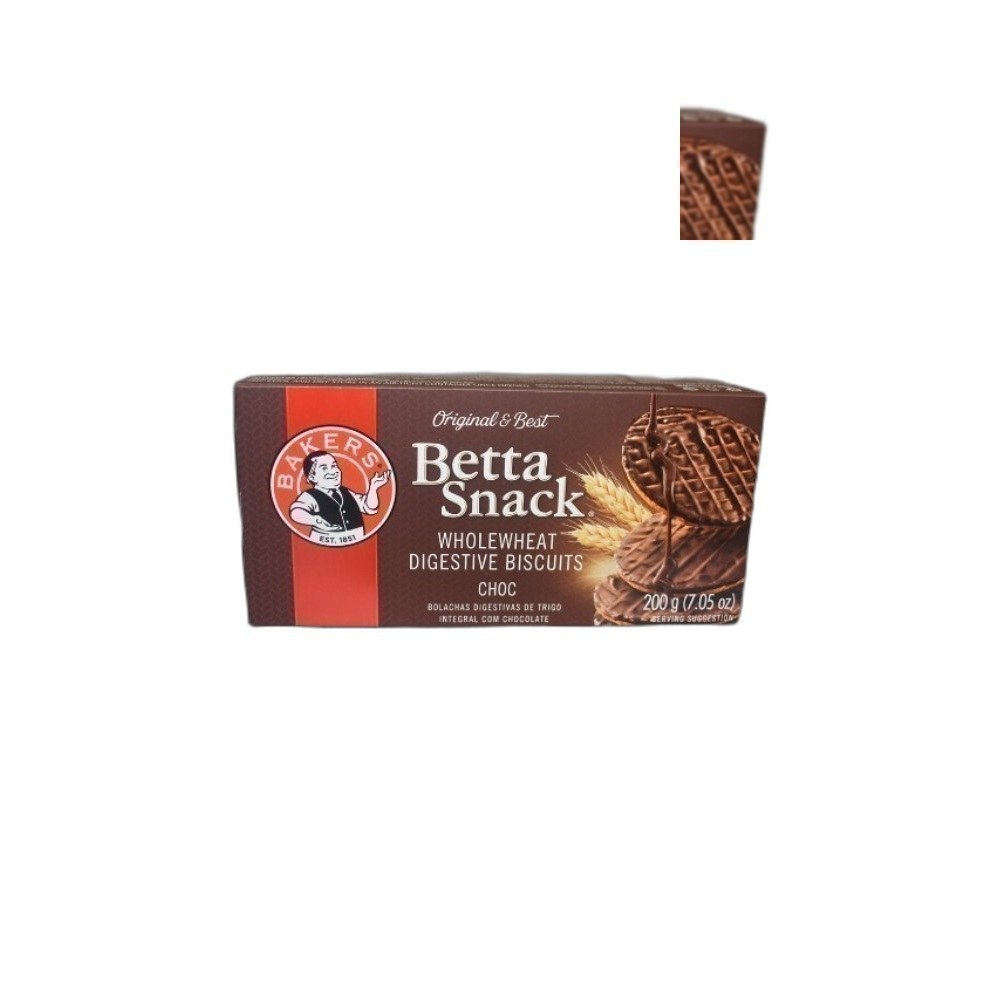 Bolachas Bakers Betta Snack 200g Mix-Chocolate