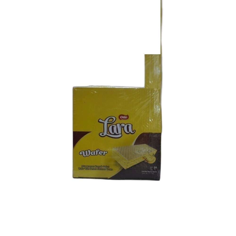 Bolachas Oslo 15g/20g Lara Wafer Mix-Banana