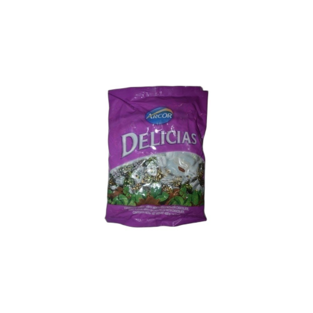 Doces Arcor 400g/100un Miel/Delicias-Menta & Chocolate