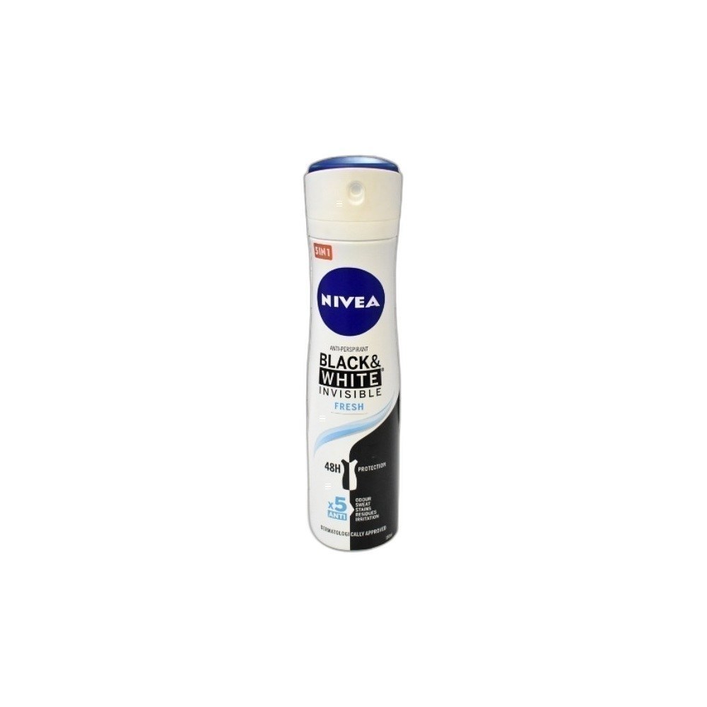 Spray Corporal Nivea 150ml Mix-Black & White Fresh