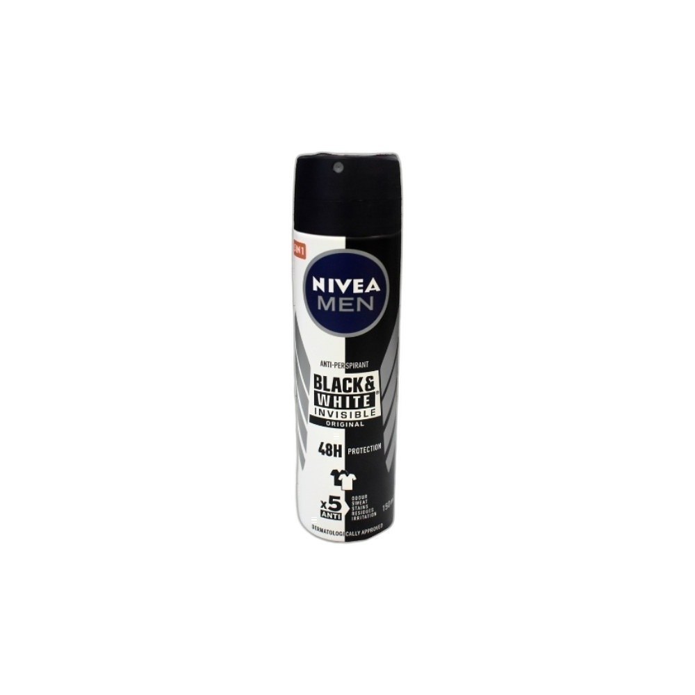 Spray Corporal Nivea 150ml Mix-Black & White Original For Man