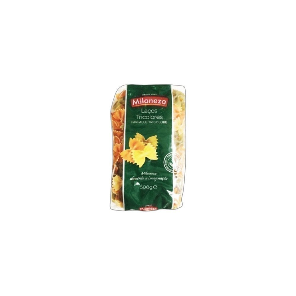 Massa Milaneza 500g Laços Farfalle Tricolor